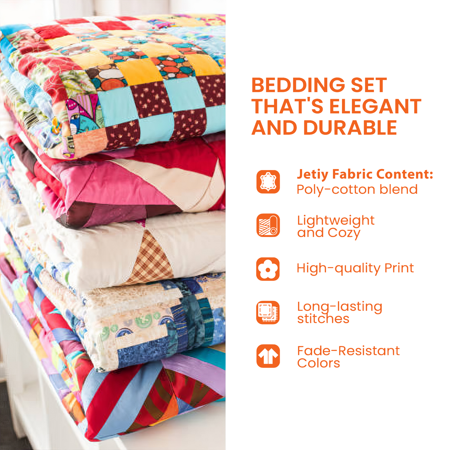 Heartbound Wing 3-Piece Quilted Bedding Set GFTOHD1996