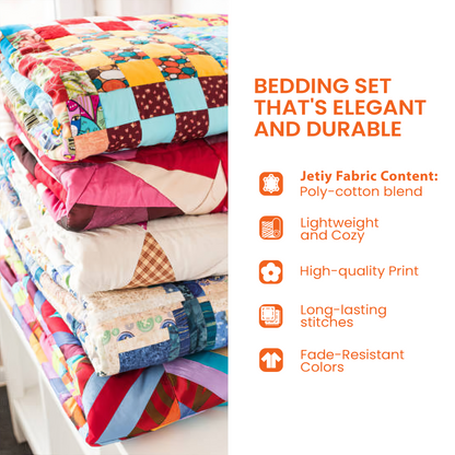 Colorful Guitars 3-Piece Quilted Bedding Set GFTONL760