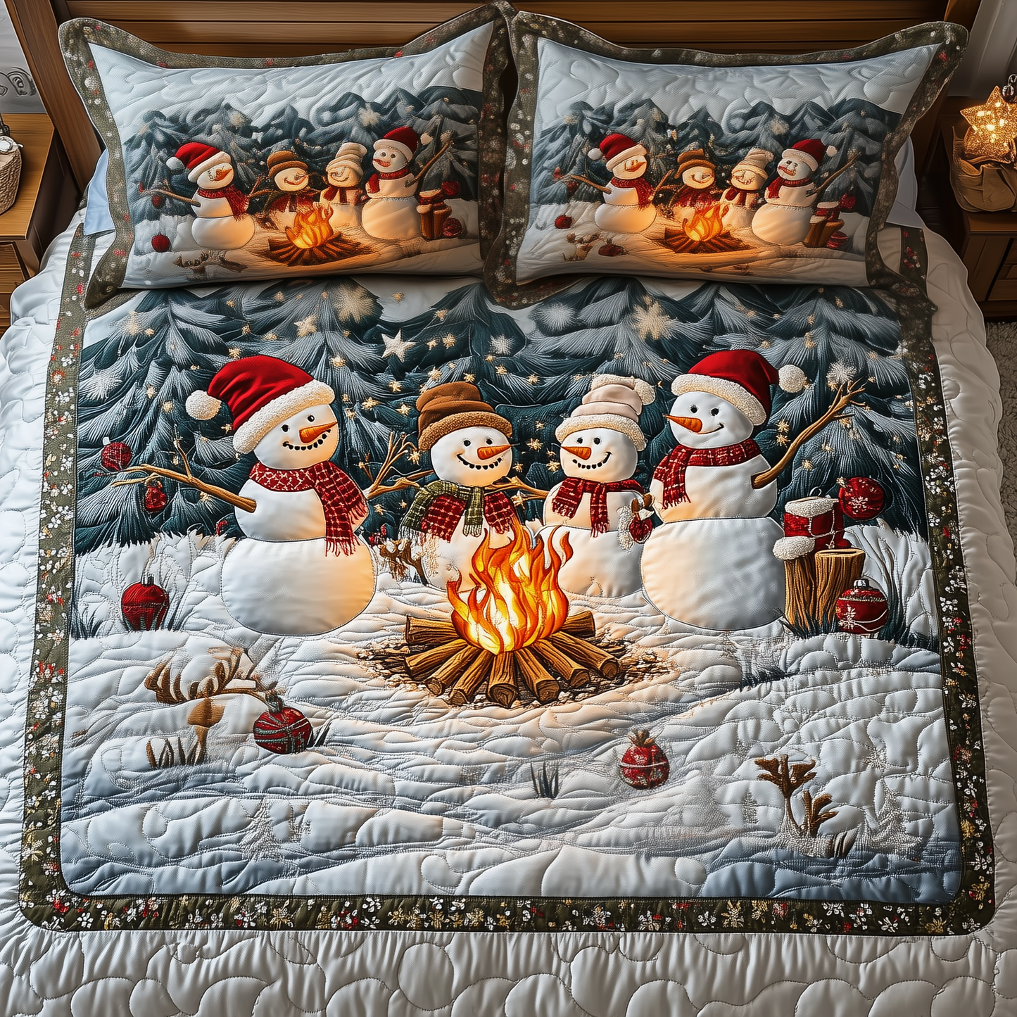 Cozy Winter 3-Piece Quilted Bedding Set GFTOAB1060