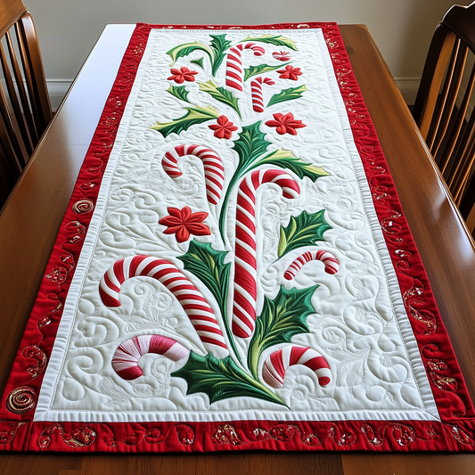 Candy Canes Quilted Table Runner GFTOAB1156