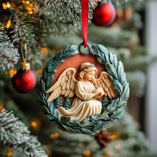 Christmas Angel Mica Ornament GFTOAB1174