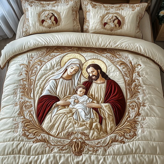 Nativity 3-Piece Quilted Bedding Set GFTOAB1187