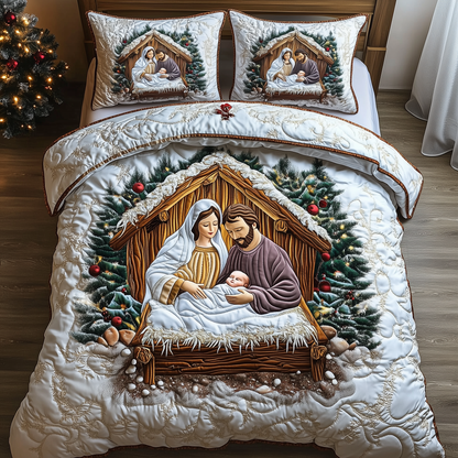 Nativity 3-Piece Quilted Bedding Set GFTOAB1193