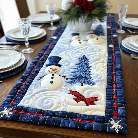 Christmas Snowmen Quilted Table Runner GFTOAB1656