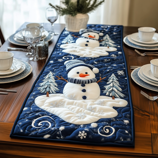 Christmas Snowmen Quilted Table Runner GFTOAB1657