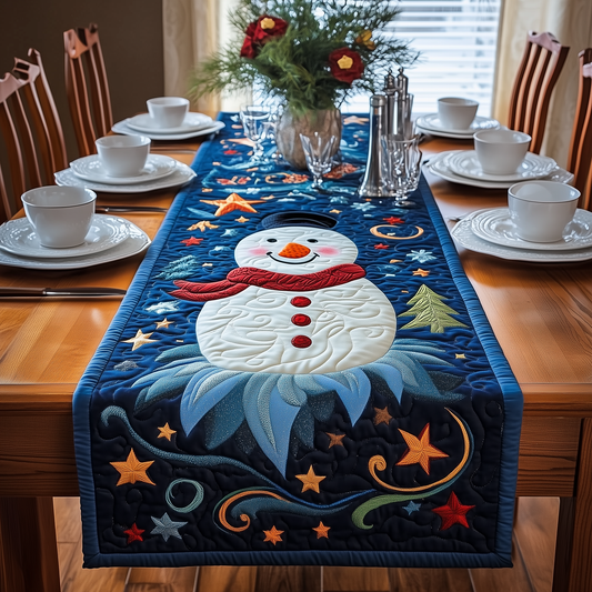 Christmas Snowman Quilted Table Runner GFTOAB1660