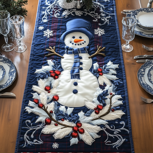 Christmas Snowman Quilted Table Runner GFTOAB1663