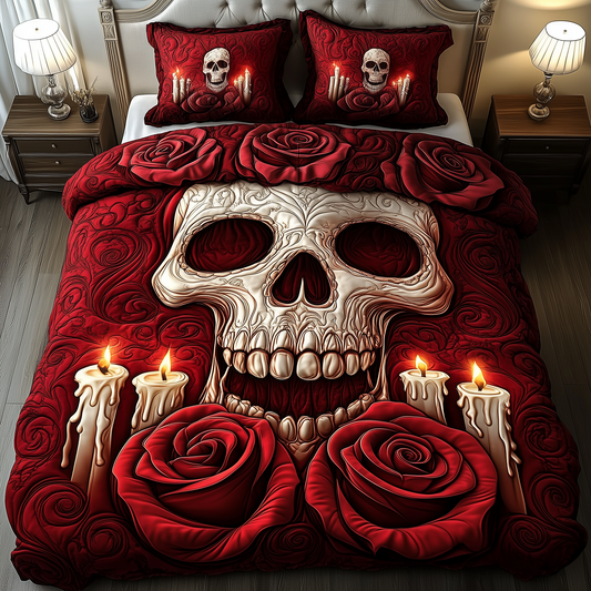 A Valentine Dinner 3-Piece Quilted Bedding Set GFTOAB1947