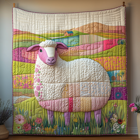 Countryside Sheep Quilted Blanket GFTOAB2258