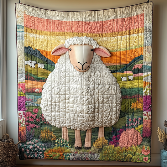 Countryside Sheep Quilted Blanket GFTOAB2260