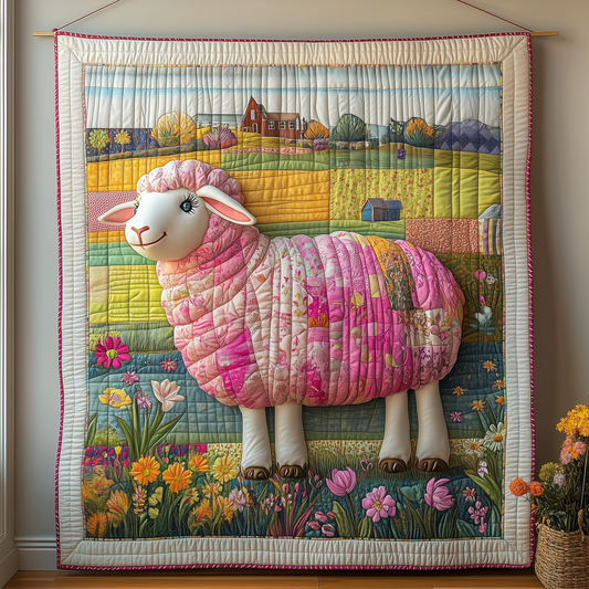 Countryside Sheep Quilted Blanket GFTOAB2261