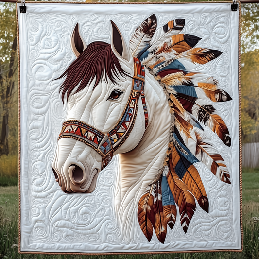 Native Horse Quilted Blanket GFTOAB2287