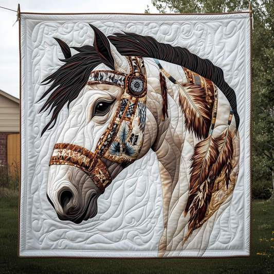 Native Horse Quilted Blanket GFTOAB2289