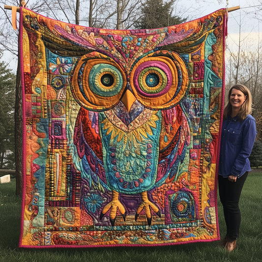 Owl Quilted Blanket GFTOAB2308