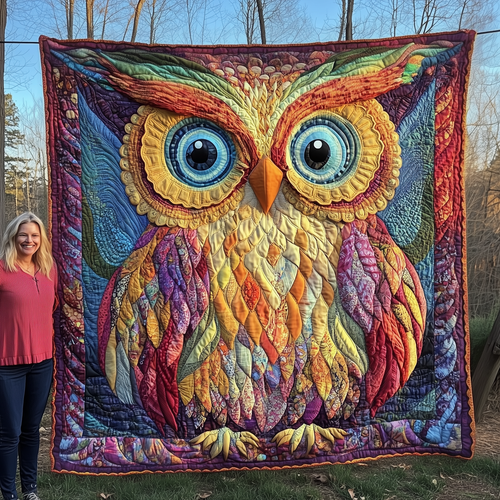 Owl Quilted Blanket GFTOAB2310