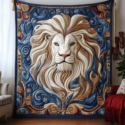 Majestic Leo Zodiac Sign Quilted Blanket GFTOAB2344