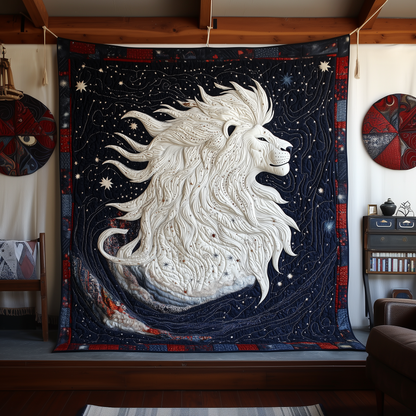 Majestic Leo Zodiac Sign Quilted Blanket GFTOAB2347