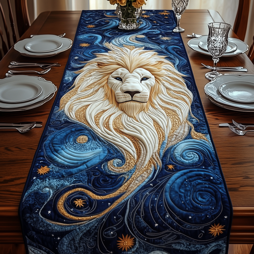 Majestic Leo Zodiac Sign Quilted Table Runner GFTOAB2355