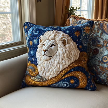 Majestic Leo Zodiac Sign Quilted Pillow Case GFTOAB2356