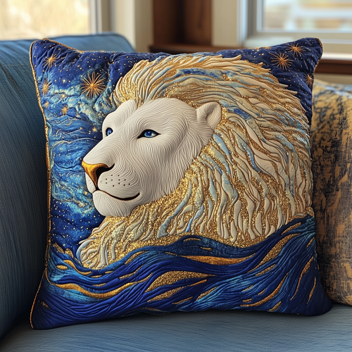 Majestic Leo Zodiac Sign Quilted Pillow Case GFTOAB2357