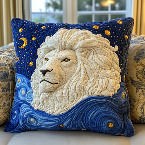 Majestic Leo Zodiac Sign Quilted Pillow Case GFTOAB2358