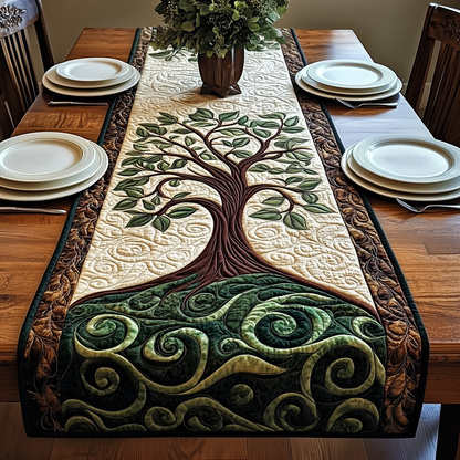 Ancient Celtic Tree Of Life Quilted Table Runner GFTOAB2370