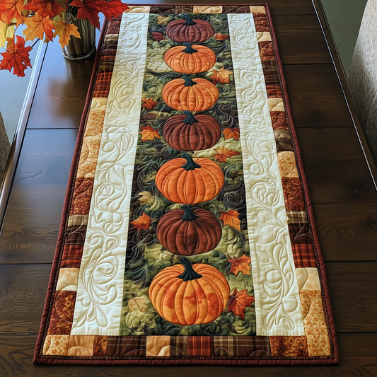 Pumpkin Quilted Table Runner GFTOHD051