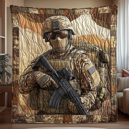 American Silent Guardian Quilted Blanket GFTOHD1886