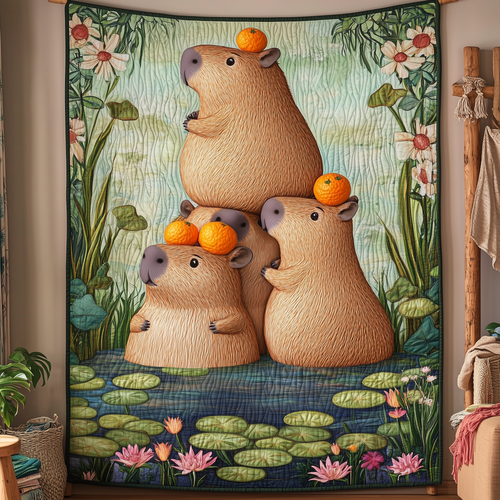 The Great Capybara Tower Quilted Blanket GFTOHD1899