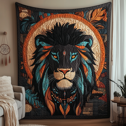 Majestic Native Lion Quilted Blanket GFTOHD1916