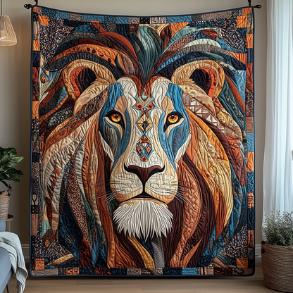 Majestic Native Lion Quilted Blanket GFTOHD1918