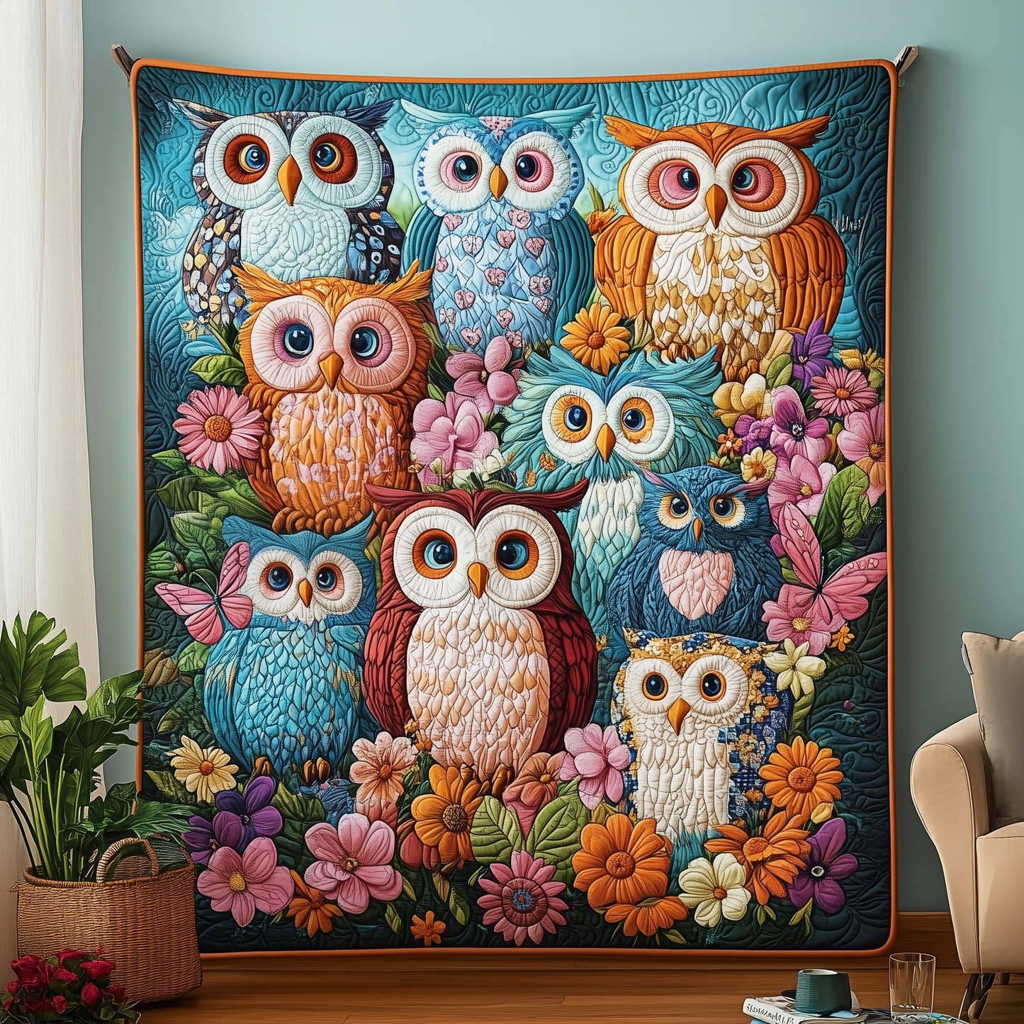 The Magical Owls Quilted Blanket GFTOHD1929