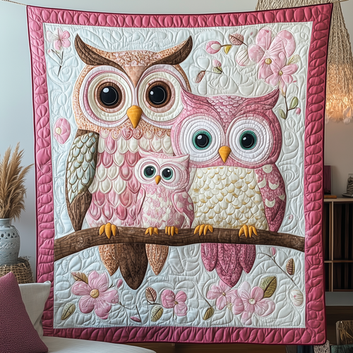 The Owl Family Bond Quilted Blanket GFTOHD1932