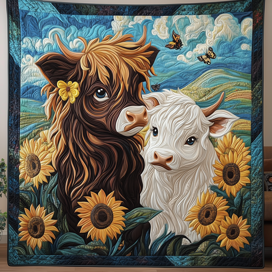 Sunny Moo Friends Quilted Blanket GFTOHD1953