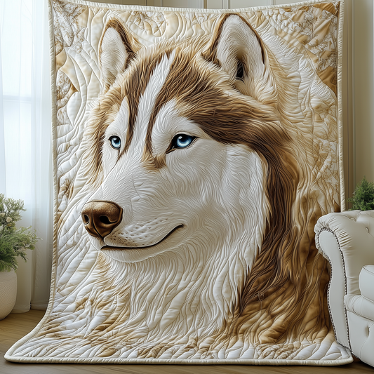 Frozen Husky Spirit Quilted Blanket GFTOHD1984