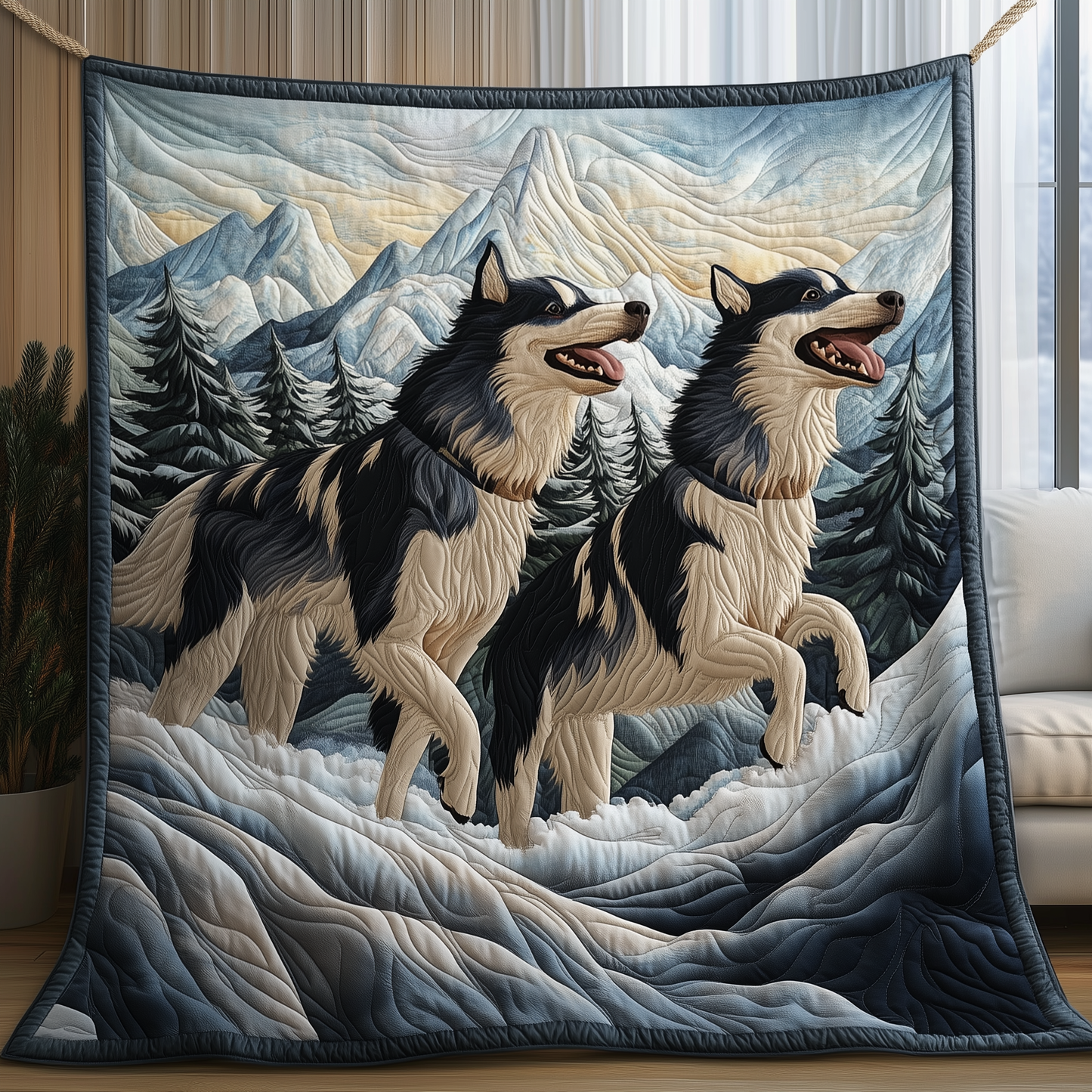 The Winter Sentinel Quilted Blanket GFTOHD1986