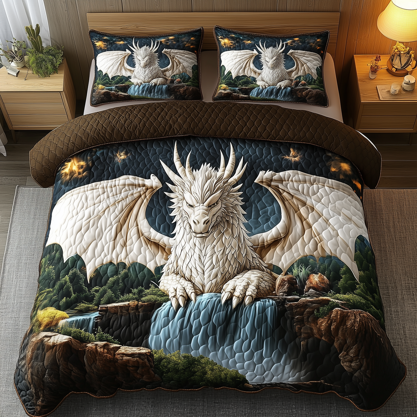 Guardian of the Falls 3-Piece Quilted Bedding Set GFTOHD1998