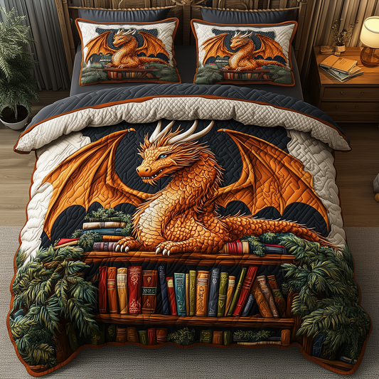 The Arcane Dragonkeeper 3-Piece Quilted Bedding Set GFTOHD1999