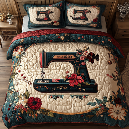 Ornate Craft Machine 3-Piece Quilted Bedding Set GFTOHD2276