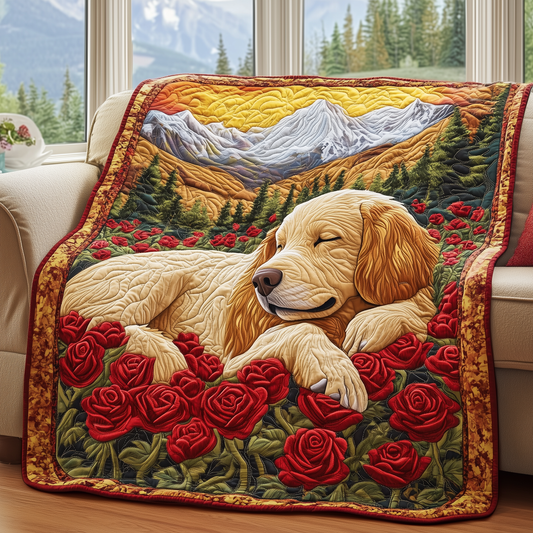 Dreamy Golden Fields Quilted Blanket GFTOHD2282