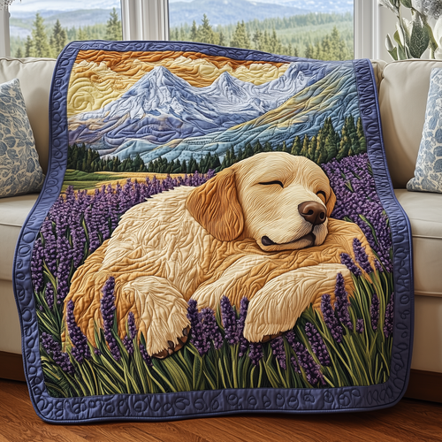 Dreamy Lavender Fields Quilted Blanket GFTOHD2287