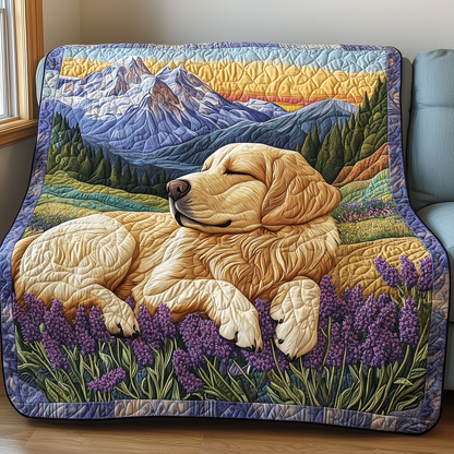 Golden Lavender Slumber Quilted Blanket GFTOHD2289