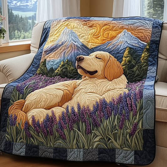 Lavender Mountain Serenity Quilted Blanket GFTOHD2291