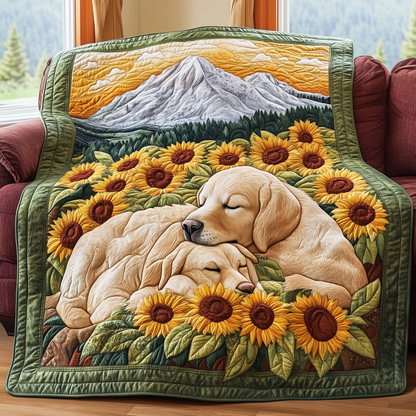 Sunflower Dreamscape Quilted Blanket GFTOHD2294