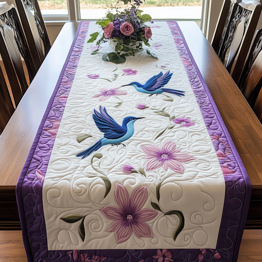 Elegant Hummingbird Quilted Table Runner GFTOHD670