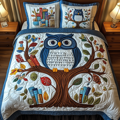 The Owlchemy 3-Piece Quilted Bedding Set GFTONL1962