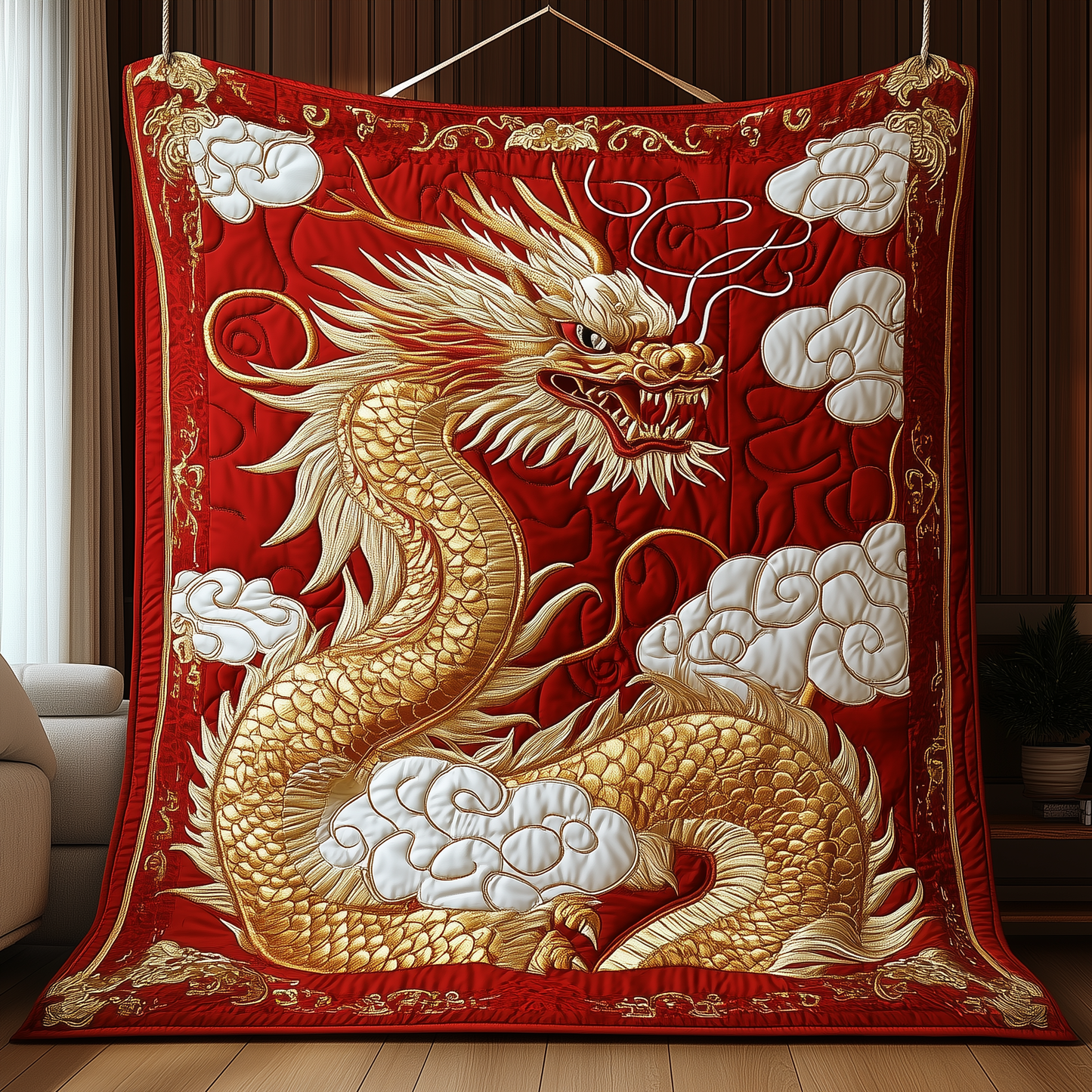 Mighty Dragon Quilted Blanket GFTONL1990