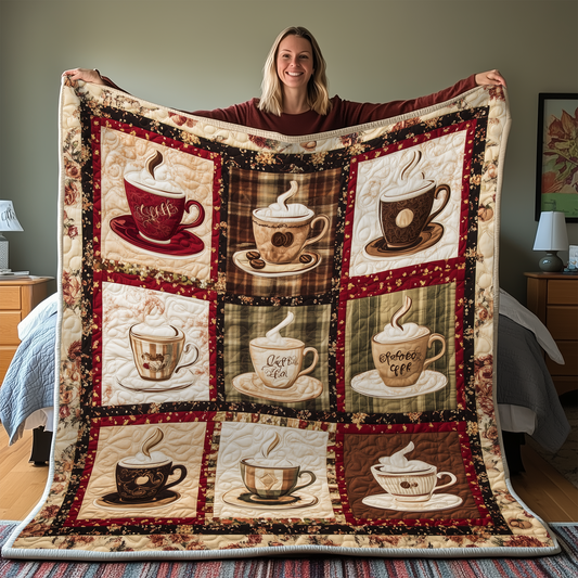 Coffee Cup Quilted Blanket GFTONL2000