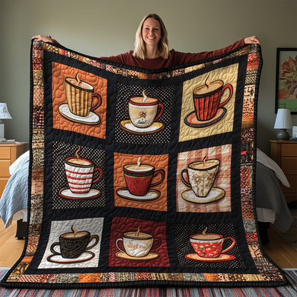 Coffee Cup Quilted Blanket GFTONL2004