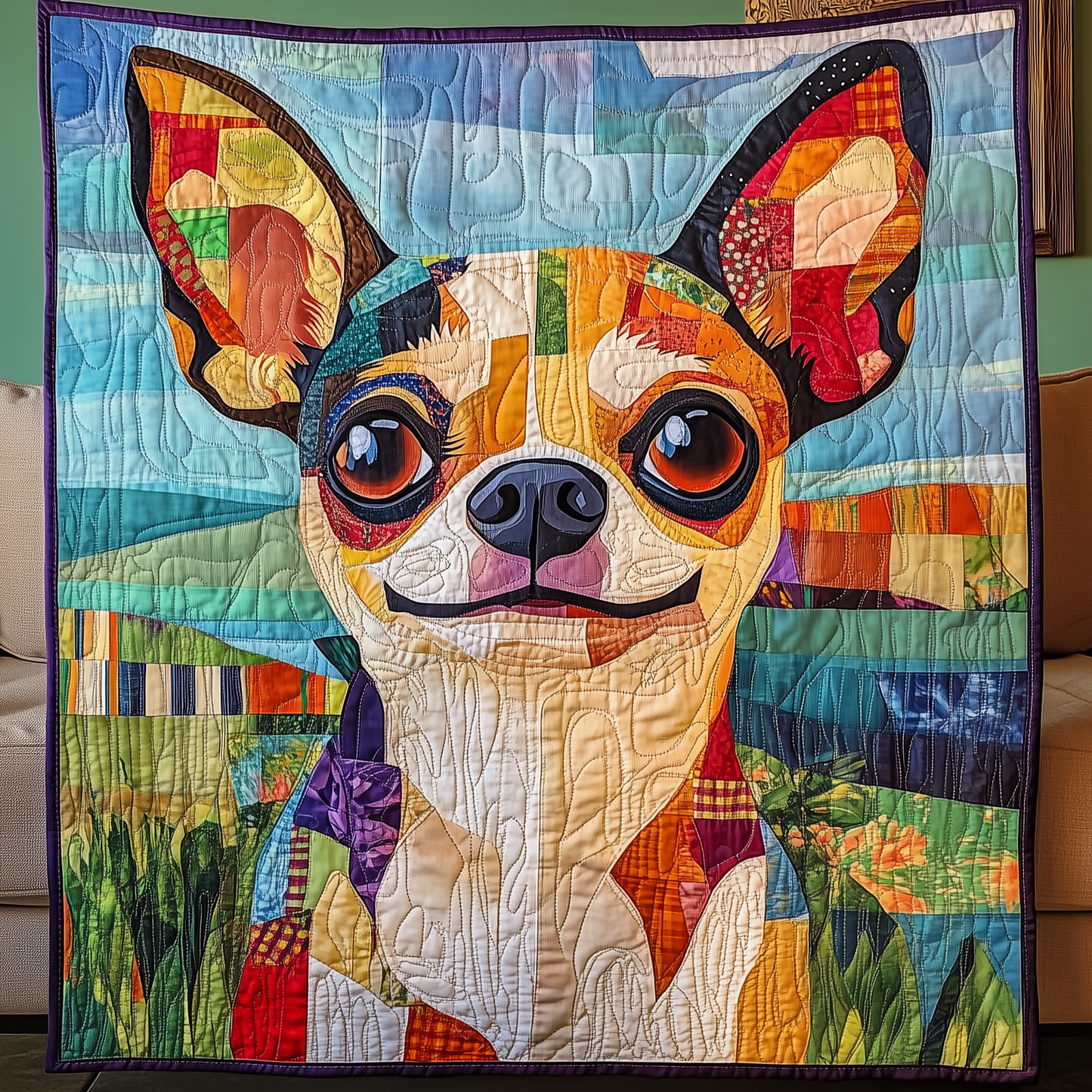 Chihuahua Quilted Blanket GFTONL980